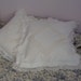Vintage French Pillow Shams Beautiful Deep Lace Border. Sparkling White..