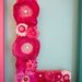 Custom flower Wall LETTER, choose from 4 colors