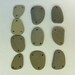 Triple Drilled Beach Pebble Beads - Set of 10