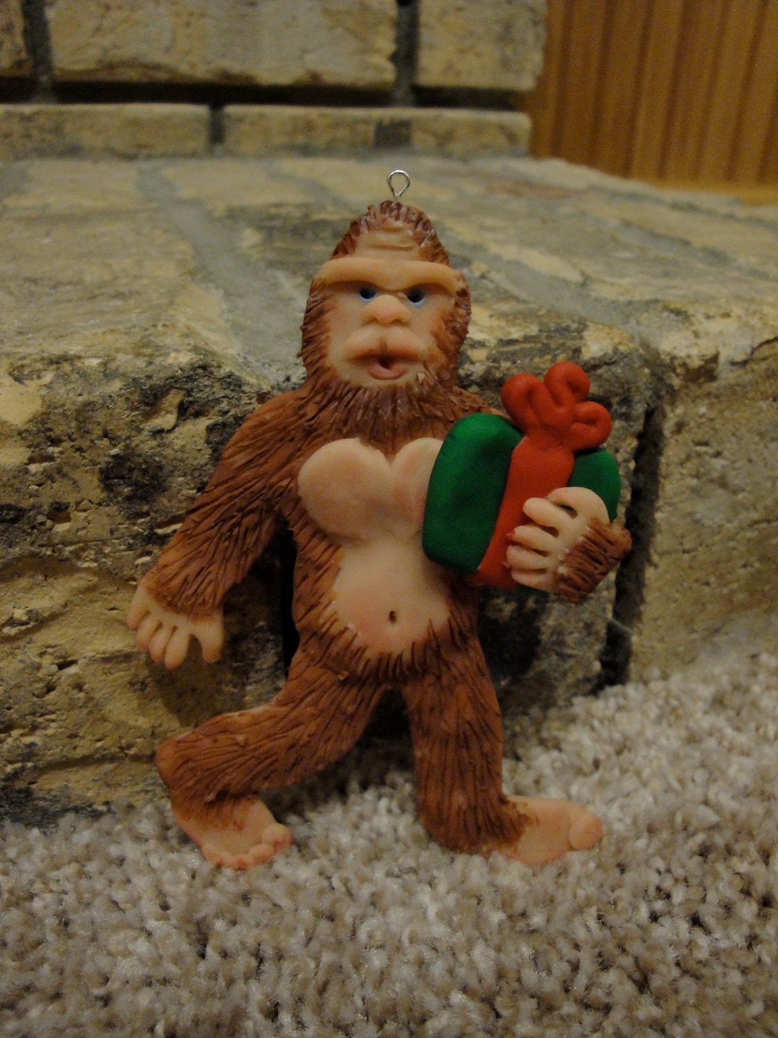 Bigfoot Christmas Tree Ornament by bigfootbazaar on Etsy