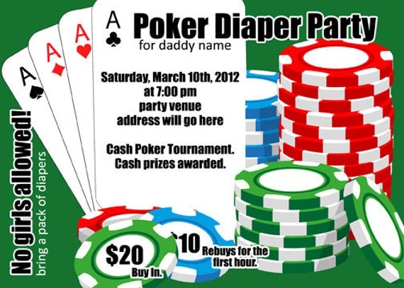 Diaper poker party rules games