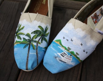 ... Custom Acrylic Painting for Toms Shoes ***TOMS NOT INCLUDED
