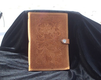 Hand Tooled Leather 3-Ring Binder by leatherbyhoss on Etsy