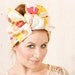 Summer headband Turban headband Rockabilly headband Hair wrap Head scarf Fabric headband Pinup headband Retro headband Floral headband