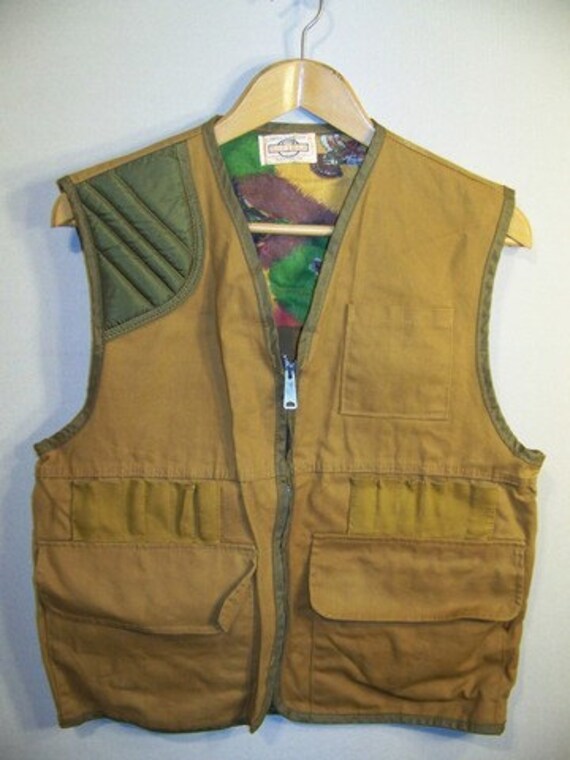 Vintage SAFTBAK Hunting Shooting Vest Coat Men's sz L