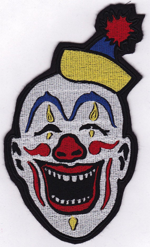 Jumbo Clown Embroidery Applique Patch