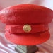 Red Nautical Hat Ladies Sailor Hat