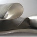 antique super wide silk and metal ribbon