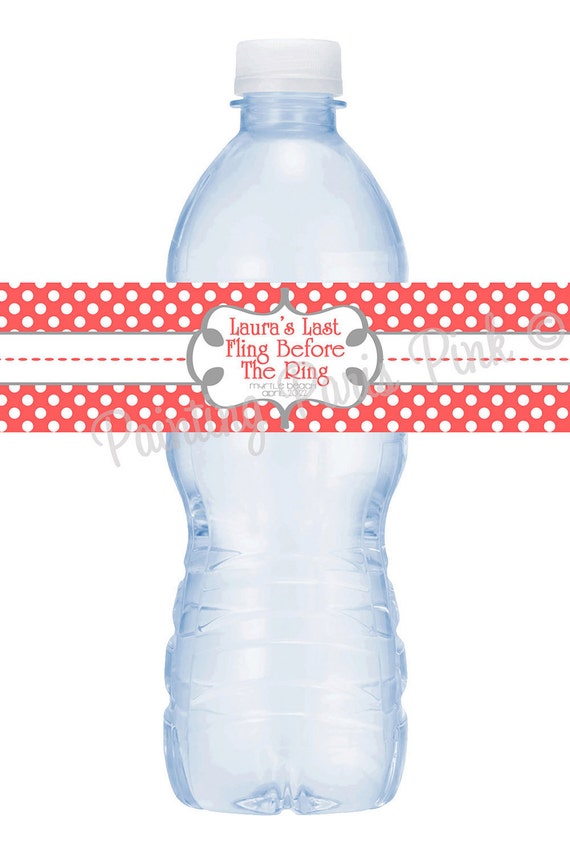 Items similar to Water Bottle Labels - Create Your Own Printable - Fall