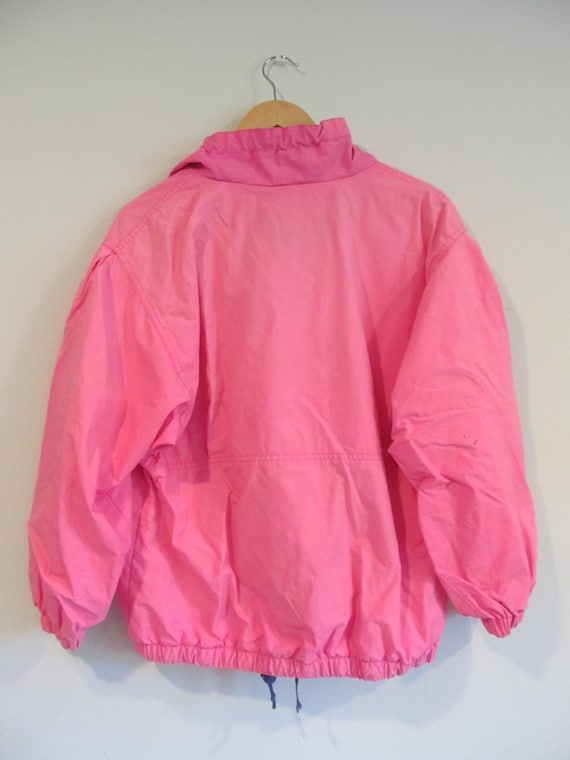 neon pink windbreaker pants