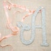 Custom Listing for Emily - Handcut German Glass Glitter Letter