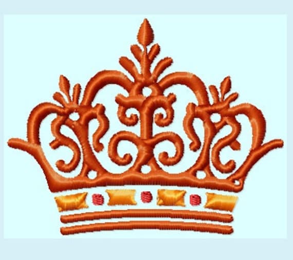 Queen King Princess Crown Embroidery Design 3 by LunaEmbroidery
