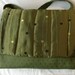 Large green messenger bag, Green shoulder bag, quilted bag, diaper bag, work bag, travel bag, gold fabric, green canvas bag