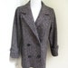 SALE...Wool Pink, Black and Gray Jill Jr. short coat. M-L Wool Coat