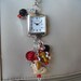 Watchdog Purse Charm Dangle with Watch Face Backpack Charm