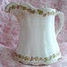 Vintage Homer Laughlin Hudson Creamer 3 Leaf Clover Old