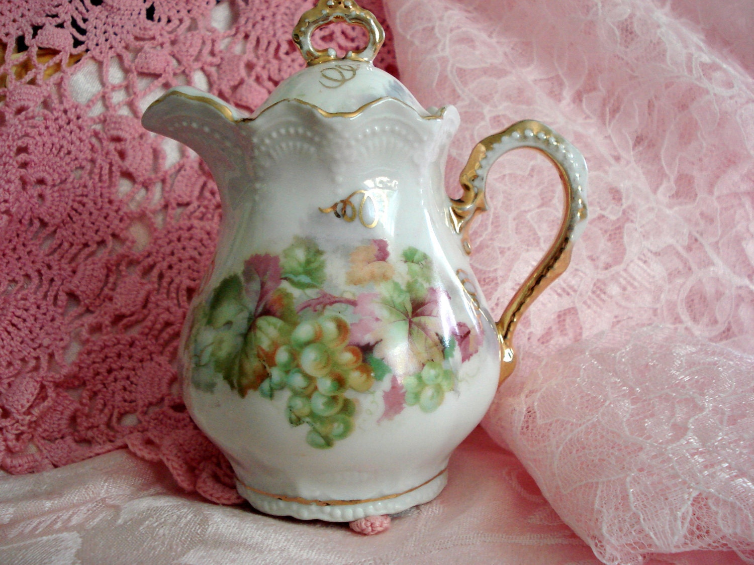 Vintage Teapot Leuchtenburg Germany China One Cup Tea for One