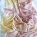 Silk fabric 230 x 114 cm pastels, habotai paj, naturally eucalyptus dyed colourfast fine silk