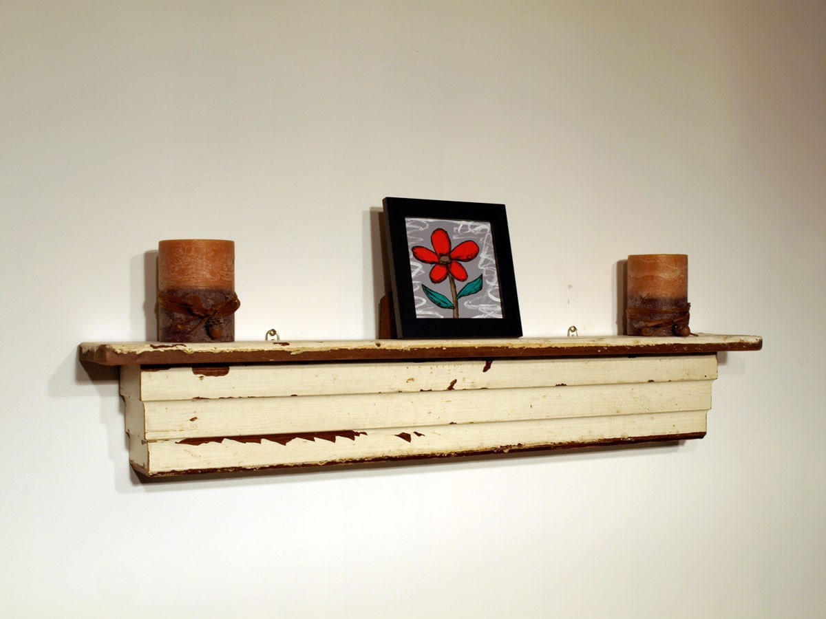 rustic shabby chic wall shelf ledge mantel made from 112 rustic shabby chic wall shelf ledge mantel made from 112