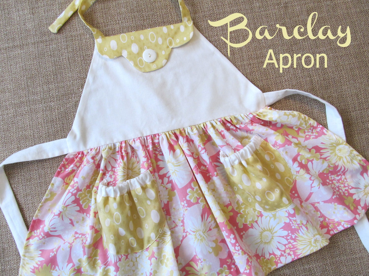 Barclay - Kitschy Apron Girls Sewing Pattern. PDF Pattern. Toddler ...