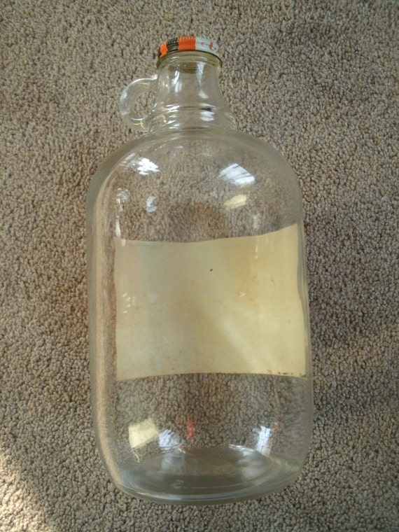 A&W Root Beer Half Gallon Glass Jug with Metal Cap from