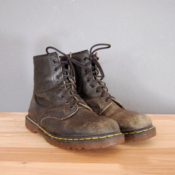 Vintage Doc Marten Boots / Black Boots / Size 12