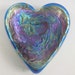 Iris Gold Heart Paperweight
