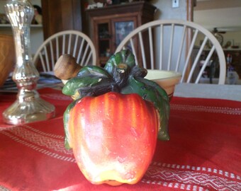Vintage Chalkware Wall Pocket *Kitschy Kitchen Decor