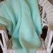 Soft Green Knit Baby Blanket