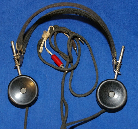 Trimm Inc ACME Vintage Ham Radio Headphones from the 1930s or