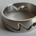 Double Snake Stainless Steel Ring Size 10.5