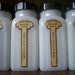 Vintage Griffith's Milk Glass Spice Jars w/ Black Lids - Set of 18