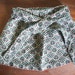 Vintage Handmade Little Girls Mexican Print Skirt w/ Tying Belt
