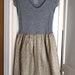 SALE End of Season (10 off)! - LG Grey V-neck Natural tshirt dress