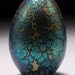 Jack Pine Studio Hand Blown Glass iris blue egg