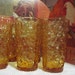 Vintage Anchor Hocking Amber Glasses (6)