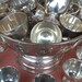 Silver - Nickle Silver Punch Bowl Set 35 cups Wedding Engagement Party Supplies