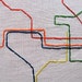 Embroidered Metro Map, Washington, DC