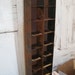 Industrial vintage metal shelf / drawer organizer salvaged