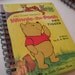 Vintage Winnie the Pooh and Tigger Little Golden Book Recycled Journal Notebook
