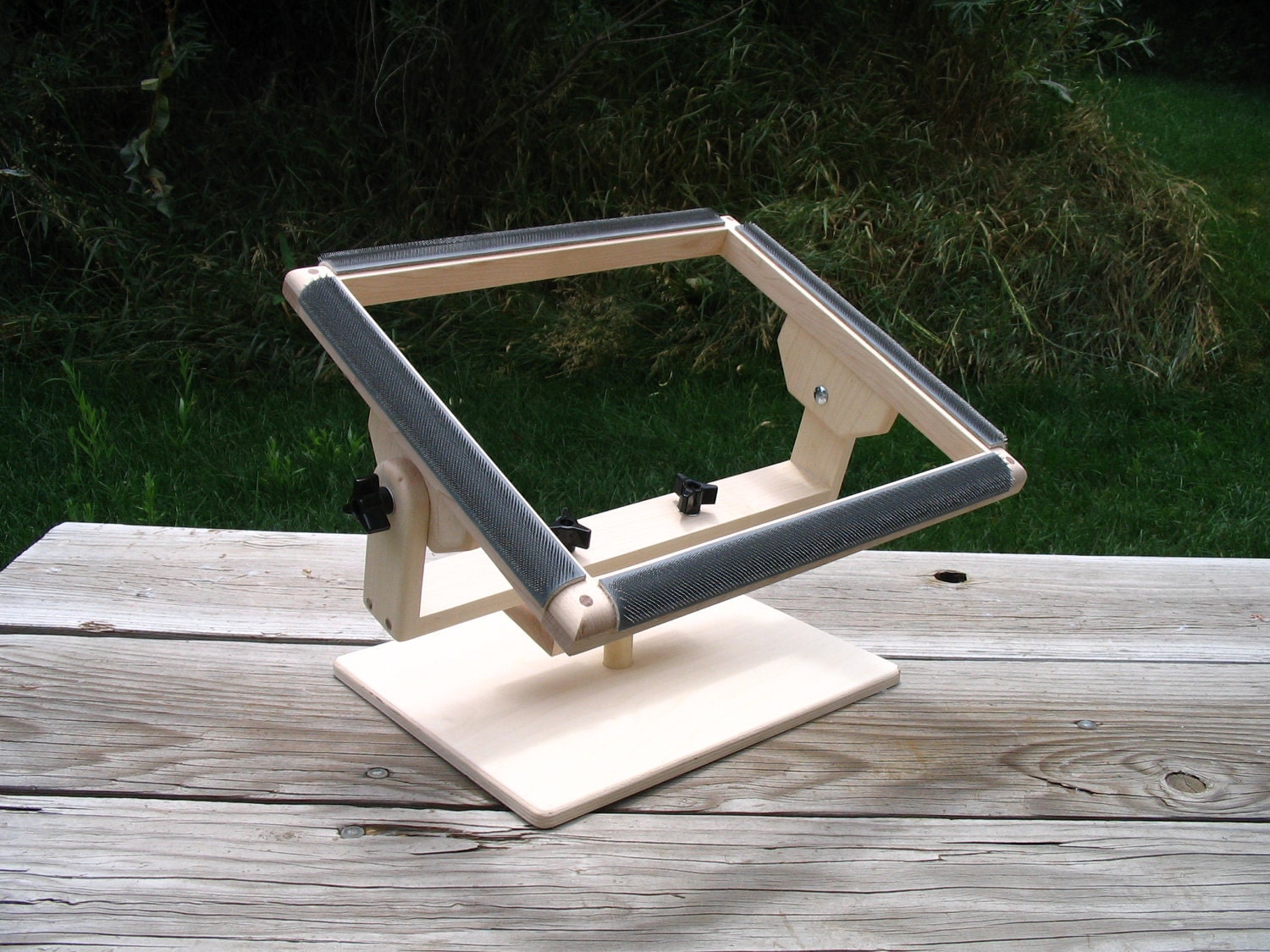 Pioneer Lap Frame rug hooking gripper frame by pioneerrughooking