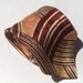 1940s Brown and Peach Abstract Tie