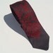 1960's Wembley Skinny Red Paisley Tie