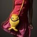 Fish Bag Purse, Unisex, Hipster Style, Boho Style, Bright Yellow Bag, Beach Accessories, Nautical, Fun, Whimsical