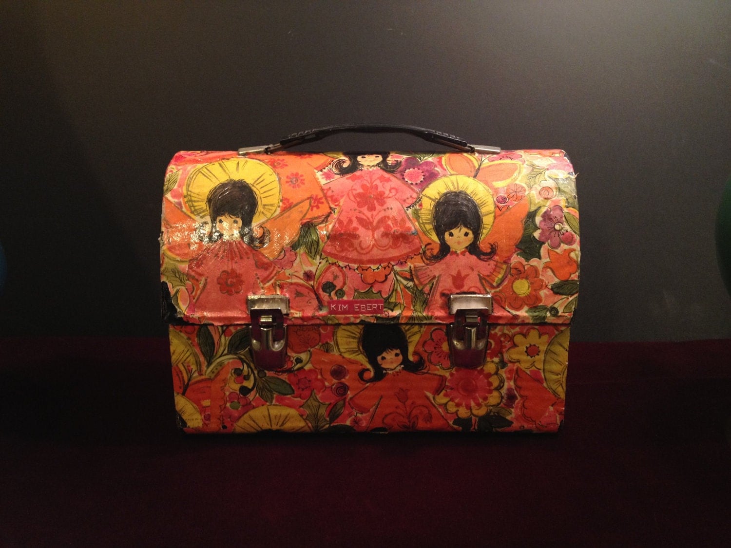 1960s Decoupage Lunch Box by BuckyLuck on Etsy