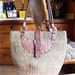 Vintage SALDARINI 1882 Woven Sisal Hippie Market Shoulder Bag TOTE XL