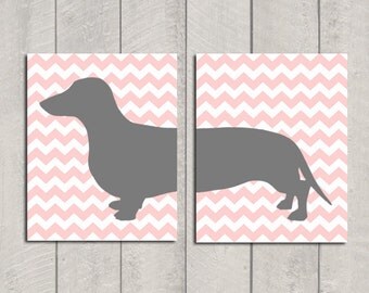 Dachshund Art Print - Modern Dog Art