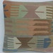 HANDWOVEN Traditional Turkish Kilim Pillow Cover 16" X 16",Tribal Pillow,Vintage Kilim Pillow