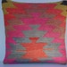 MODERN Bohemian Home Decor,Handwoven Turkish Kilim Pillow Cover 16" X 16",Decorative Kilim Pillow,Vintage Kilim Pillow,Throw Pillow