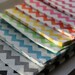 Set of 35 Rainbow Chevron Medium Bitty Bags 5 x 7.5 Merchandise Candy Bags